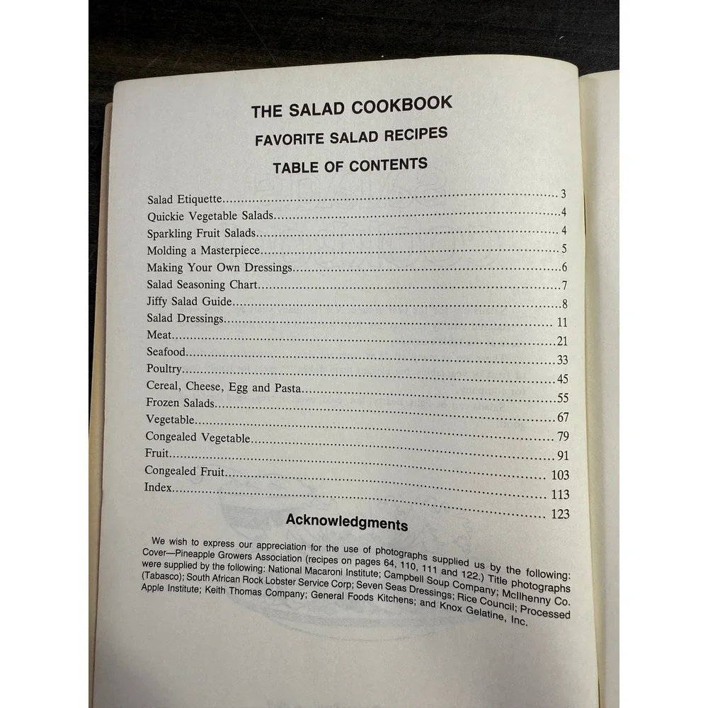 Salads‎ Cookbook Vintage 1969 Favorite Recipes Press Over 500 Salad Recipes